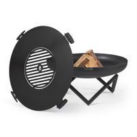 ZESTAW: Palenisko ogrodowe COOK KING Santiago 80 cm wraz z blatem grillowym