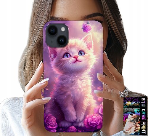 ETUI DO IPHONE 14 PLUS - SŁODKI KOTEK, KOT, WZORY ZE ZWIERZĘTAMI na Arena.pl