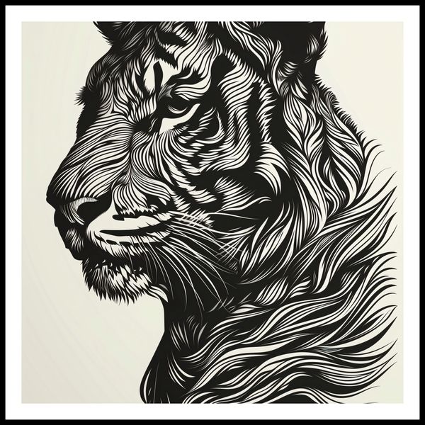 Plakat 70x70cm Tygrysi Gwizd zdjęcie 3