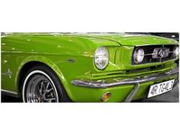 100X40CM LIMONKOWY MUSTANG OBRAZ DREWNO