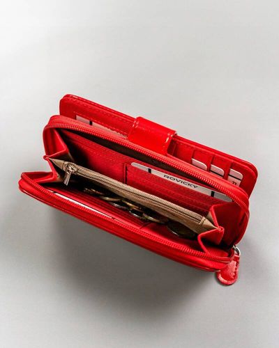 duży, wygodny portfel damski ze skóry ekologicznej - 4u cavaldi na Arena.pl