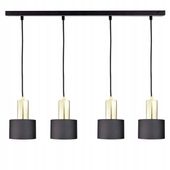LAMPA SUFITOWA WISZĄCA ŻYRANDOL DO SALONU | CZARNA