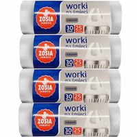 ZESTAW 4 PRODUKTÓW ZOSIA SAMOSIA WORKI NA ŚMIECI Z USZAMI 25 LITRÓW 30 SZT