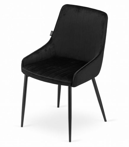 Krzesło MONZA - czarny aksamit x 4 na Arena.pl