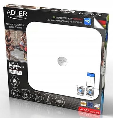 Waga Łazienkowa Analityczna Sportowa 12 Parametrów Fitgo Android Ios Smart na Arena.pl