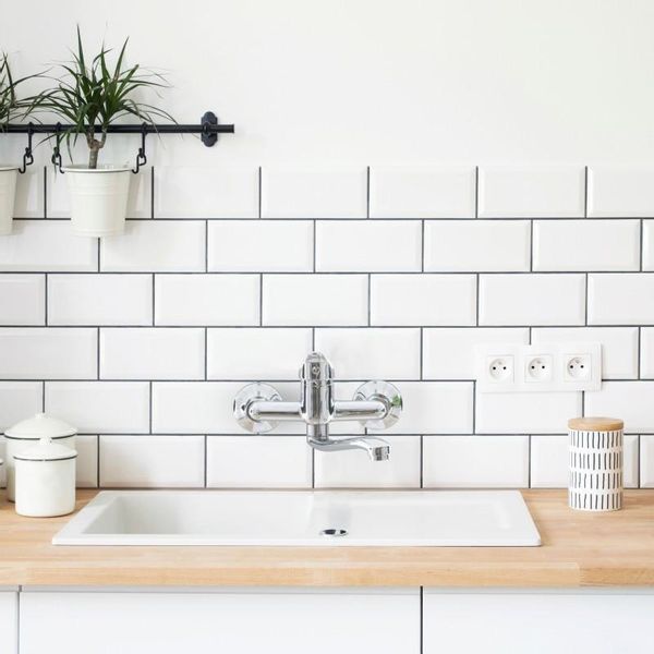 BATERIA KUCHENNA ŚCIENNA KRAN OBROTOWY CHROM zdjęcie 2