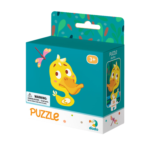 Puzzle ”Kaczka”  16 Elementów Układanka Edukacyjna Dla Dzieci Zestaw 113 na Arena.pl