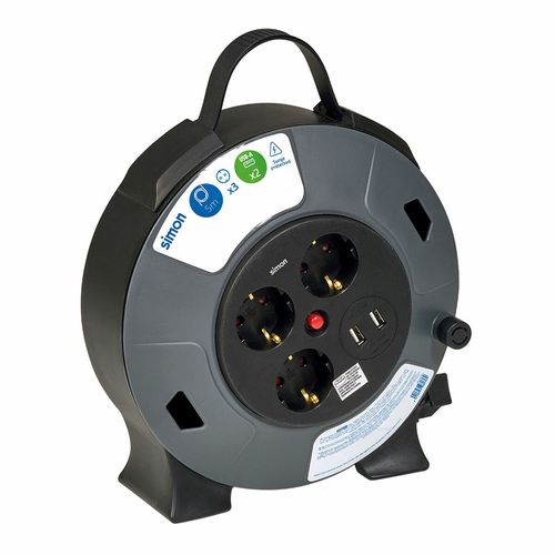 Bębny kablowe Simon 19,6 X 9,4 X 18,7 CM 3 x 1,5 mm 5 m na Arena.pl