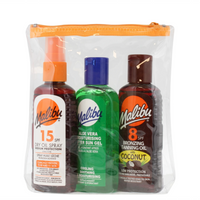 Malibu Travel Pack Balsamy SPF15 SPF8 + Żel Po Opalaniu