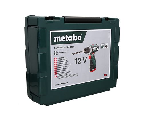 Wkrętarka AKUMULATOROWA wiertarka Metabo PowerMaxx 2x akumulator 12V 2Ah na Arena.pl