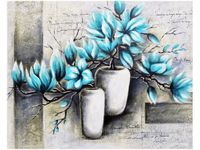 40X50CM MAGNOLIE NIEBIESKICH KOLORACH OBRAZ