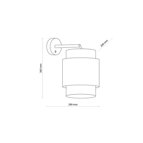 BOHO WHITE KINKIET 1 PŁ zdjęcie 1