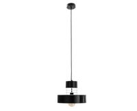 Lampa wisząca 1xE27 BOSSI WHITE/BLACK