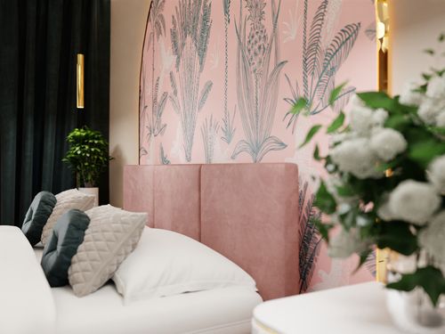 ŁÓŻKO TAPICEROWANE 140x200 ŁÓŻKO PODWÓJNE Z POJEMNIKIEM BRUDNY RÓŻ na Arena.pl