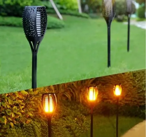 Pochodnie lampy solarne efekt płomienia 50cm na Arena.pl