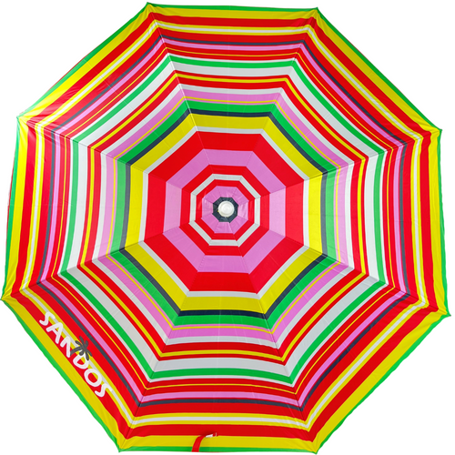 Parasol w paski z filtrem UV i regulacją nachylenia czaszy na Arena.pl