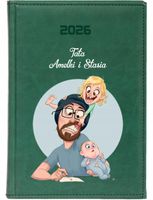 KALENDARZ A4 2026 DZIENNY PLANER Z NADRUKIEM PREZENT DLA TATY Z IMIENIEM