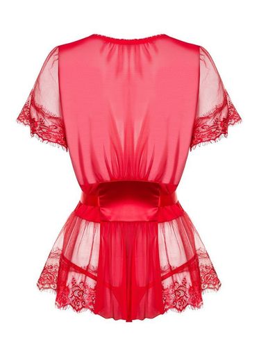 Erotyczny Peniuar i Stringi - Obsessive 870-PEI-3 S/M na Arena.pl