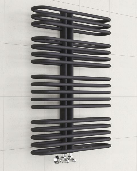 GRZEJNIK ŁAZIENKOWY NEO 1580x550 CZARNA STRUKTURA zdjęcie 5