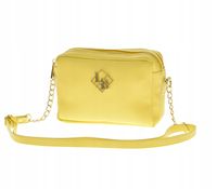 Laura Biaggi - torebka listonoszka żółty groszek mat JS22