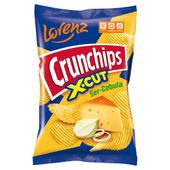 Crunchips X-Cut Chipsy ziemniaczane o smaku ser-cebula 140 g