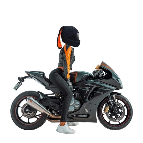 Czapka na kask Bunny Rider zdjęcie 14