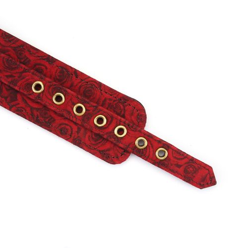 kinbaku ukiyoe red rosy lamb leather ankle cuffs liebe seele na Arena.pl