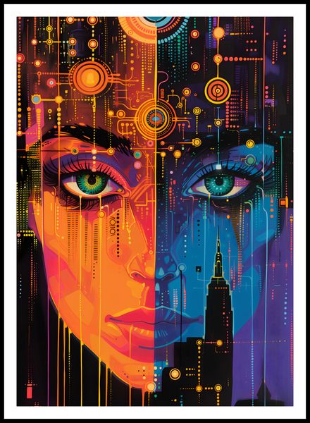 Plakat 67,5x95cm Cyfrowa Psyche zdjęcie 3