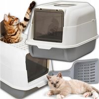 KUWETA DLA KOTA DUŻA Z ŁOPATKA NA ŻWIREK ZABUDOWANA WYTRZYMAŁA