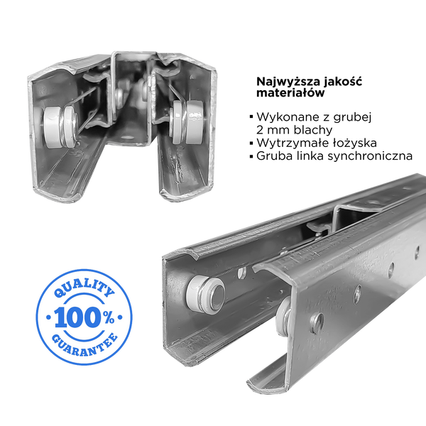 Prowadnica do stołu synchroniczna-linka 1600 mm zdjęcie 3