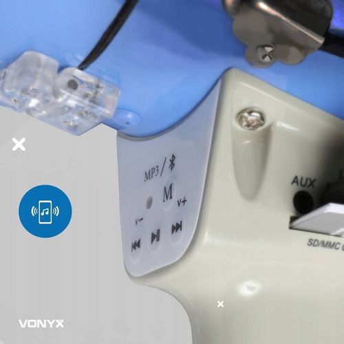 PROFESJONALNY Megafon 55W Vonyx USB/BT/AUX/MP3 na Arena.pl