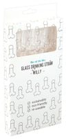 glass drinking straw willy x 4