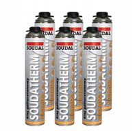 SOUDAL Klejąca pianka poliuretanowa Soudatherm Fasada 750 ml 119243 - 6 szt