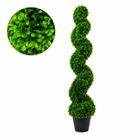 Stylowy bukszpan w formie spirali 120 cm do wnętrz na taras balkon