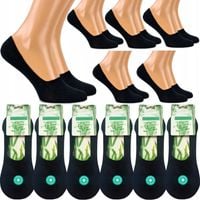 6 x NISKIE SKARPETY STOPKI MĘSKIE Z SILIKONEM NIEWIDOCZNE BAMBUSOWE 43/46