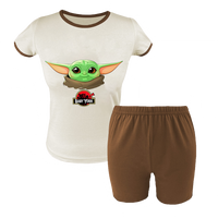 Krótka Piżama dziecięca Baby Yoda