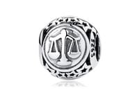 Rodowany srebrny charms do pandora znak zodiaku waga srebro 925 BEAD26