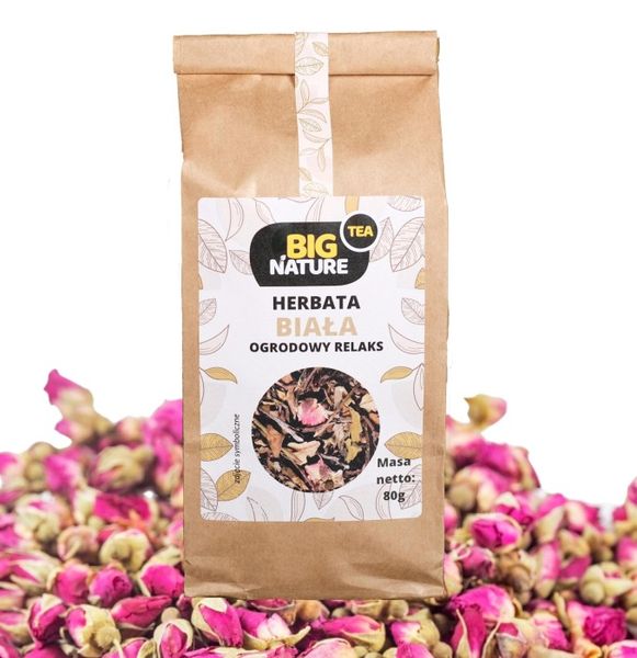 Herbata biała OGRODOWY RELAKS 80g - BIG NATURE zdjęcie 1
