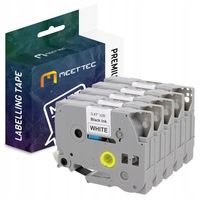 5x Taśma do Brother TZE-231 Aze-231 biała/czarny TZe231 P-Touch do etykiet