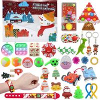 KALENDARZ ADWENTOWY DLA DZIECI Z GNIOTKAMI ZABAWKI FIDGET PREZENT NA ŚWIĘTA