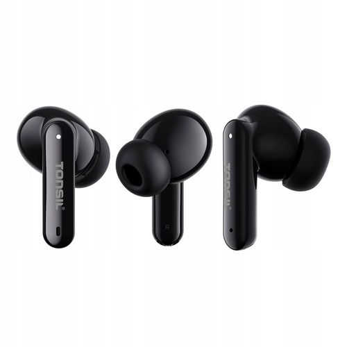 Słuchawki Bezprzewodowe TONSIL T50 BT CZARNE Bluetooth Dokanałowe IPX5 V5.3 na Arena.pl