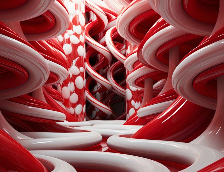 Plakat 65x50cm Czerwone Wiry zdjęcie 1