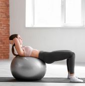 Piłka Gimnastyczna Anti Burst 65 Cm Szara Pretorians