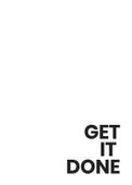 Plakat 50x70cm Z Napisami Nowoczesny Cytat Get It Done