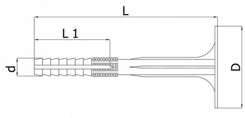 Łącznik kołek kołki do styropianu ŁIT 10cm 100szt na Arena.pl