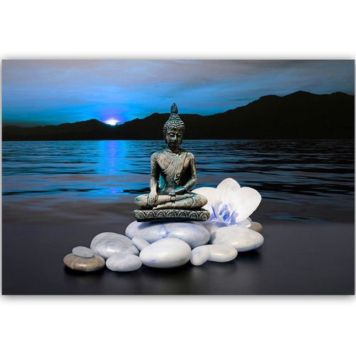 Deco Panel, Budda na kamieniach 1 90x60 na Arena.pl