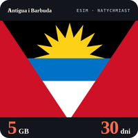 Karta eSIM Internet Antigua i Barbuda 5 GB na 30 dni - bez rejestracji