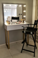 Toaletka wysoka 98 cm stanowisko do makijażu lustro