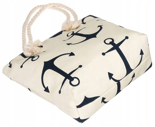 plażowa torba damska z poliestru w kotwice na Arena.pl