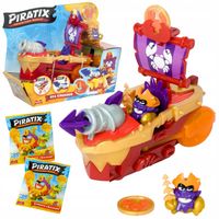 PIRATIX statek Sea Crusher + 2 saszetki figurki SERIA gold MAGIC BOX golden